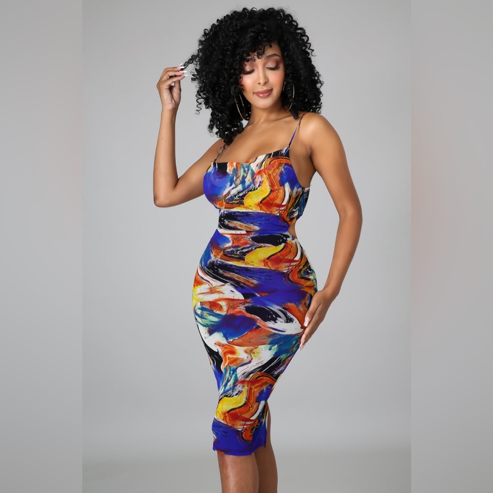 Volcanic Mesh Dress - Picture 2 of 2